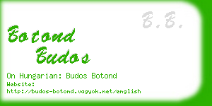 botond budos business card